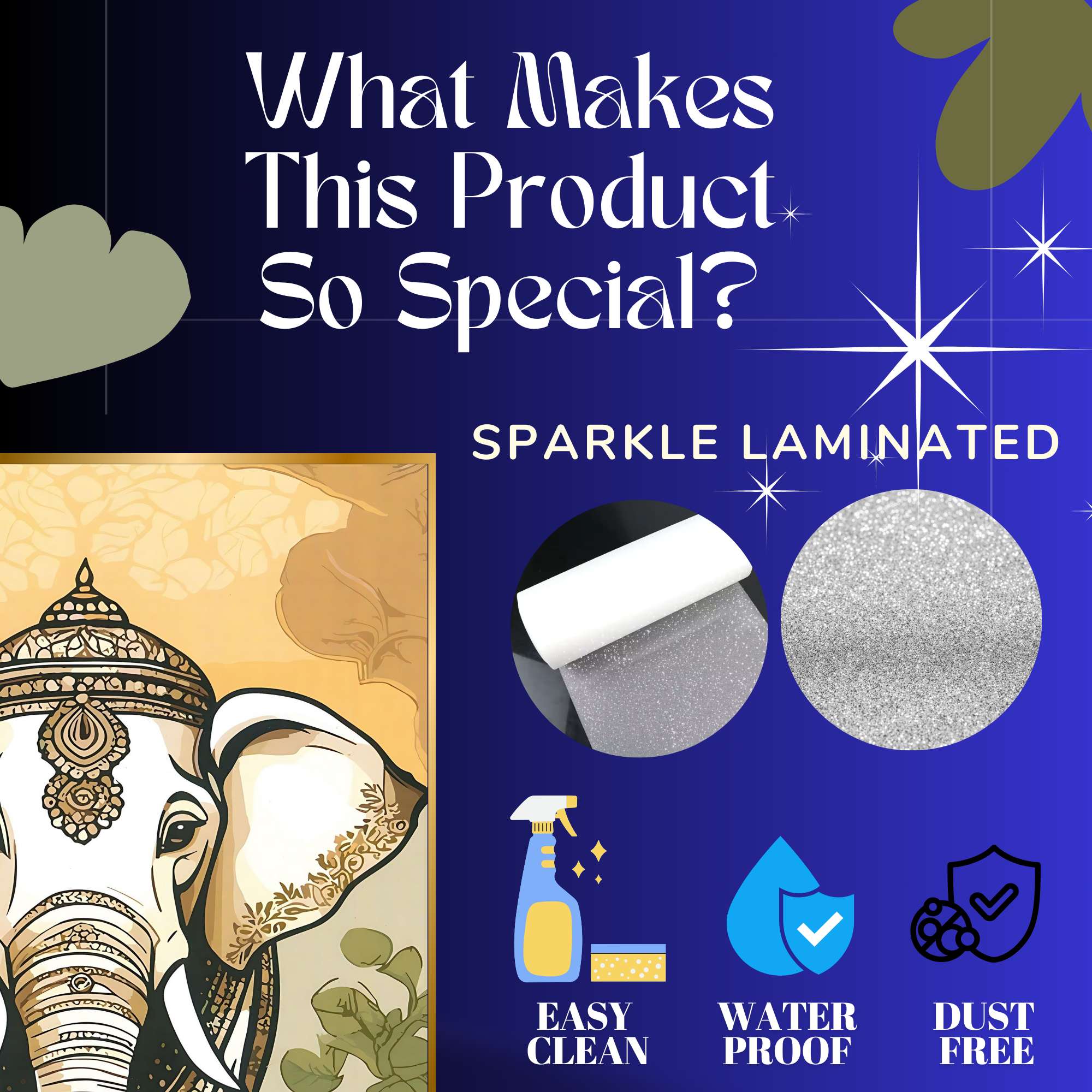 Set of Four Wall Paintings for Wall Dacoration Golden Framed Wall Paintings for Living Room & Bedroom Wall Art for Home Decoration & Office Wall Décor (13x10 inch CH-GD4-14) - Image 4